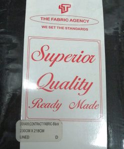 Black Pocket Tape Curtain