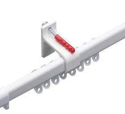 C Single Track with PVC Brackets White